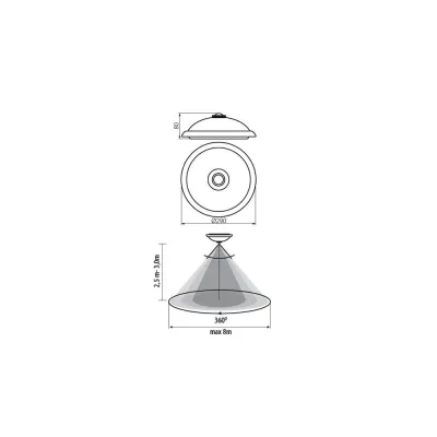 Стельовий світильник Kanlux 18121 Fogler led 14W-nw Стельовий світильник Kanlux 18121 Fogler led 14W-nw