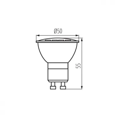 Лампочка Kanlux TOMI LED3W GU10-WW 22702 Лампочка Kanlux TOMI LED3W GU10-WW 22702