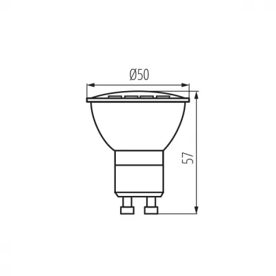 Лампочка Kanlux TOMI LED1,2W GU10-CW 22709 Лампочка Kanlux TOMI LED1,2W GU10-CW 22709