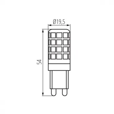 Лампочка Kanlux ZUBI HI LED4WG9-WW 24524