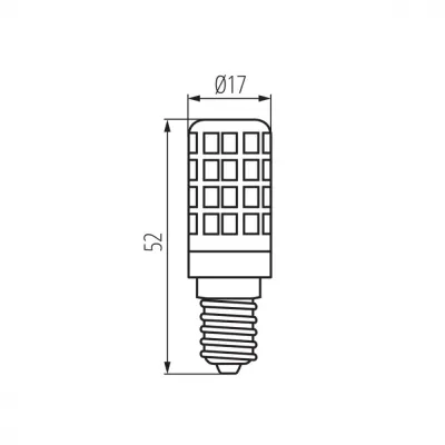 Лампочка Kanlux ZUBI LED 3,5W E14-WW 24525 Лампочка Kanlux ZUBI LED 3,5W E14-WW 24525