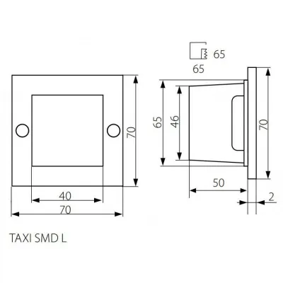 Вбудований світильник Kanlux TAXI SMD LC/M-NW Вбудований світильник Kanlux TAXI SMD LC/M-NW