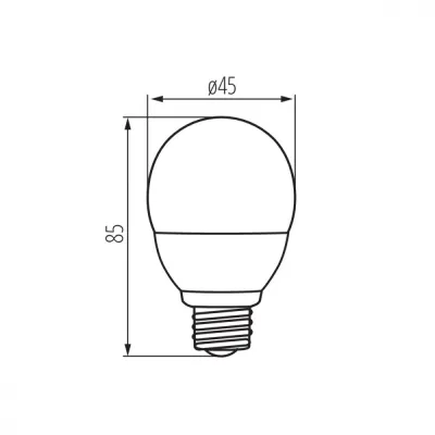 Лампочка Kanlux BILO HI 8W E27-WW 26764 Лампочка Kanlux BILO HI 8W E27-WW 26764
