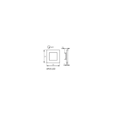 Лестничный светильник Kanlux 26840 Apus led w-ww Лестничный светильник Kanlux 26840 Apus led w-ww