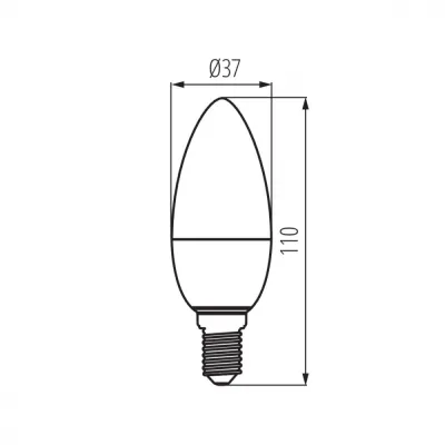 Лампочка Kanlux IQ-LED C37E14 5,5W-NW 27295 Лампочка Kanlux IQ-LED C37E14 5,5W-NW 27295