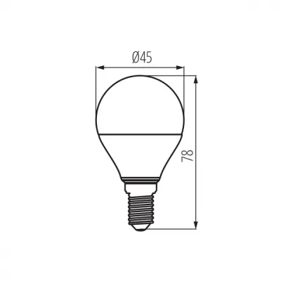 Лампочка Kanlux IQ-LED G45E14 5,5W-WW 27300 Лампочка Kanlux IQ-LED G45E14 5,5W-WW 27300