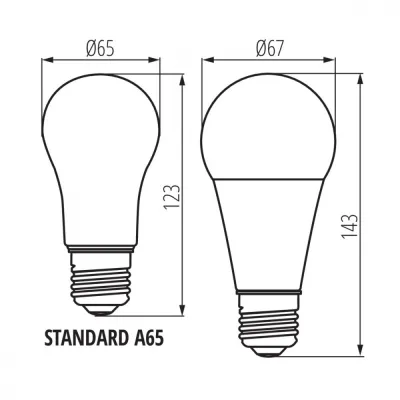 Лампочка Kanlux IQ-LED A67 19W-NW 27316 Лампочка Kanlux IQ-LED A67 19W-NW 27316