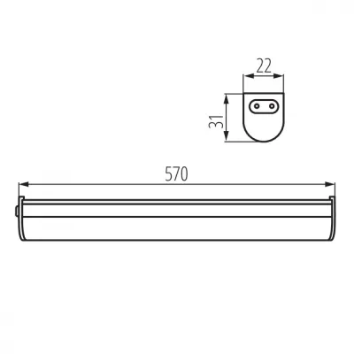 Светильник линейный Kanlux LINUS LED 7W-NW 27591 Светильник линейный Kanlux LINUS LED 7W-NW 27591
