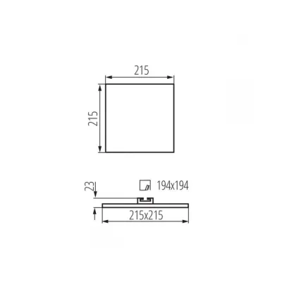 Точковий світильник Kanlux 29599 Arel LED DL 25W-WW Точковий світильник Kanlux 29599 Arel LED DL 25W-WW