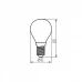 Лампочка Kanlux XLED G45 E14 6W-WW-M 29628