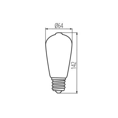Лампочка Kanlux XLED ST64 7W-WW 29637
