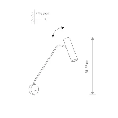 Бра Nowodvorski 6494 EYE SUPER GRAPHITE