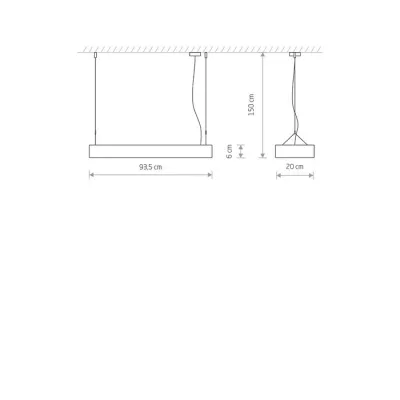 Світильник підвіс Nowodvorski SOFT LED GRAPHITE 90X20 ZWIS PL 7532 Світильник підвіс Nowodvorski SOFT LED GRAPHITE 90X20 ZWIS PL 7532