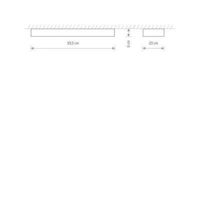 Светильник Nowodvorski SOFT LED WHITE 90X20 PL 7542 Светильник Nowodvorski SOFT LED WHITE 90X20 PL 7542