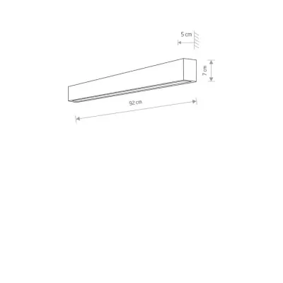 Светильник Nowodvorski STRAIGHT WALL LED GRAPHITE M PL 7561