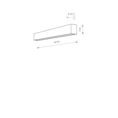 Светильник Nowodvorski STRAIGHT WALL LED BLACK S PL 7596 Светильник Nowodvorski STRAIGHT WALL LED BLACK S PL 7596