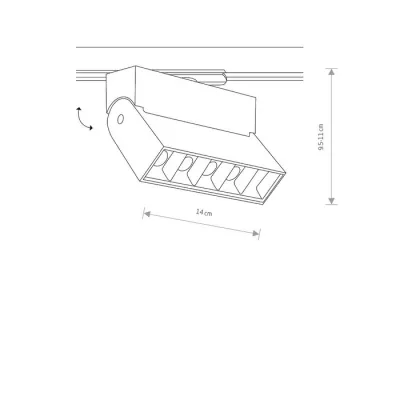 Светильник Nowodvorski PROFILE FOCUS LED BL 3000K CN 7621