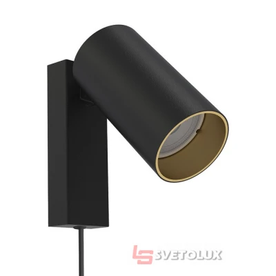 Светильник Nowodvorski MONO KINKIET I BLACK/GOLD Z PRZEWODEM PL 7765