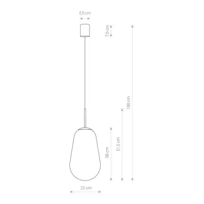 Подвесной светильник Nowodvorski PEAR BLACK L PL 7797