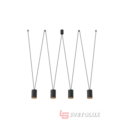 Світильник підвіс Nowodvorski MORE TONE IV BLACK/GOLD PL 7814