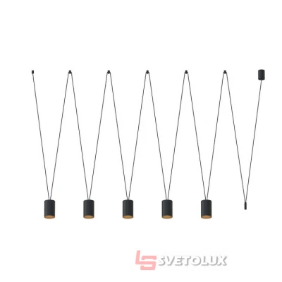 Светильник подвес Nowodvorski MORE TONE V BLACK/GOLD PL 7817
