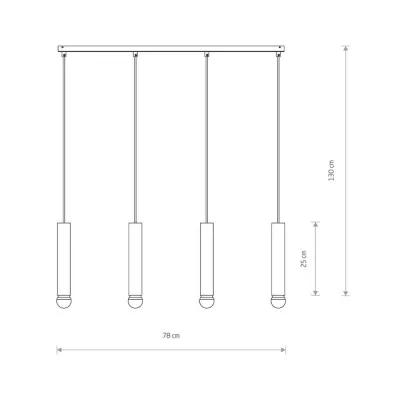 Підвісний світильник Nowodvorski BATON SOLID BRASS IV ZWIS PL 7853