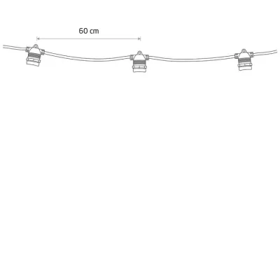 Гирлянда Nowodvorski FESTOON LIGHTS 10XE27, 6M, IP65 CN 7873 Гирлянда Nowodvorski FESTOON LIGHTS 10XE27, 6M, IP65 CN 7873