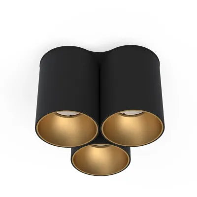 Точечный светильник Nowodvorski EYE TONE III BLACK/GOLD PL 8092