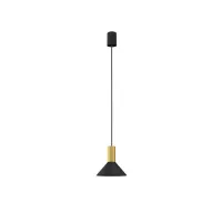 Підвісний світильник Nowodvorski HERMANOS A BLACK/SOLID BRASS PL 8103
