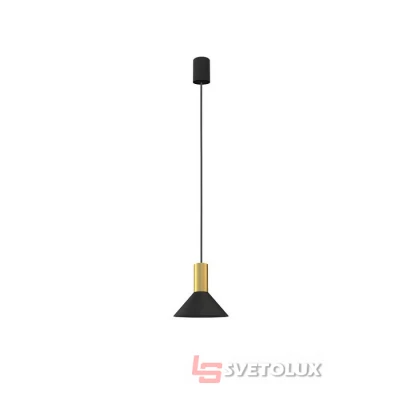 Підвісний світильник Nowodvorski HERMANOS A BLACK/SOLID BRASS PL 8103