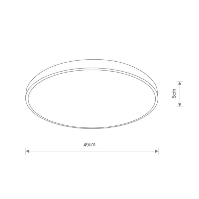 Світильник Nowodvorski 8187 Agnes Round led 32w CN