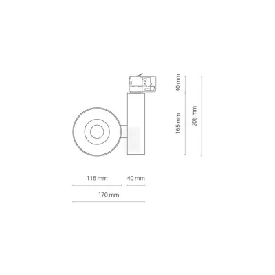 Трековый светильник Nowodvorski 8748 CTLS NEA LED WHITE 40W 3000K CN