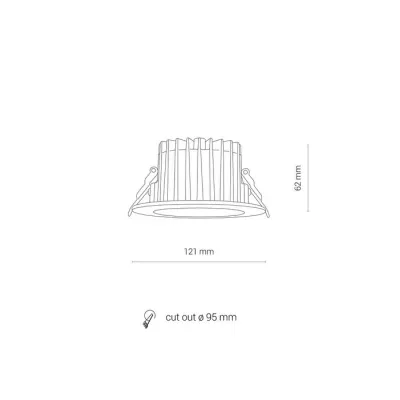Точечный светильник Nowodvorski 8772 CL KEA LED 20W 4000K WHITE CN