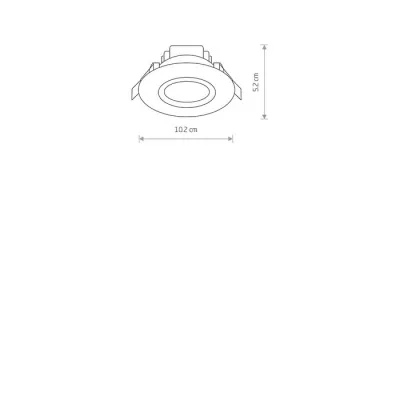 Точечный светильник Nowodvorski 8991 HELIOS LED 5W 3000K
