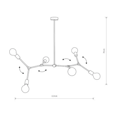Люстра Nowodvorski 9138 TWIG VI