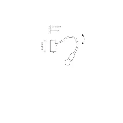 Светильник настенный Nowodvorski FLEX BLACK 9768 Светильник настенный Nowodvorski FLEX BLACK 9768