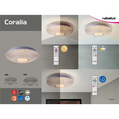 Люстра світлодіодна Rabalux 1519 Coralia Люстра світлодіодна Rabalux 1519 Coralia