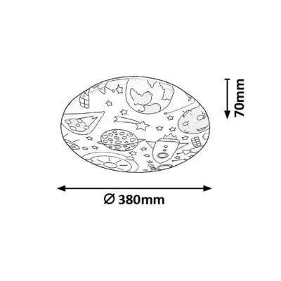 Дитяча люстра Rabalux 3417 Hanka