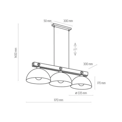 Підвісний світильник TK lighting 1759 Oslo Підвісний світильник TK lighting 1759 Oslo