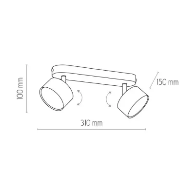 Спот TK Lighting 3395 Clark White