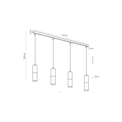 Подвесной светильник TK lighting 4367 Elit black