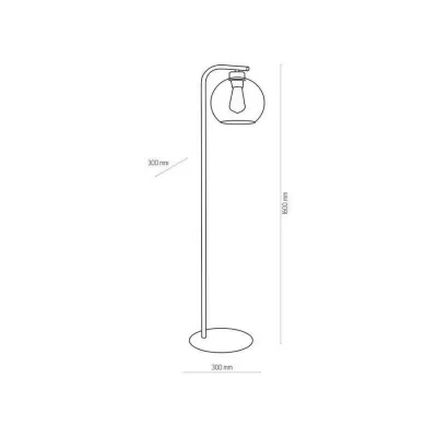 Торшер TK lighting 5051 Cubus graphite