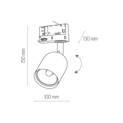 Трековый светильник TK Lighting 6057 Tracer GU10 10W 3L Трековый светильник TK Lighting 6057 Tracer GU10 10W 3L