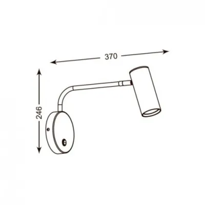 Бра-спот Zuma Line TUBO WL 20034-WH Бра-спот Zuma Line TUBO WL 20034-WH