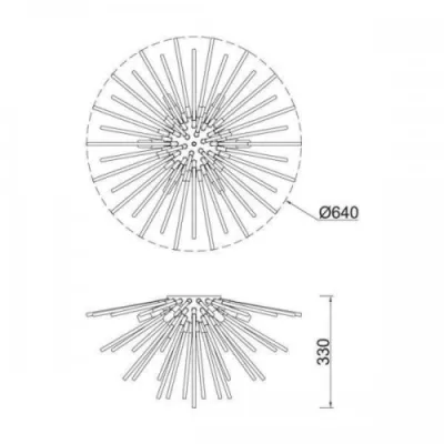 Люстра Zuma Line Urchin C0491-06B-F7DY Люстра Zuma Line Urchin C0491-06B-F7DY