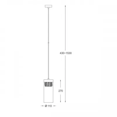 Подвесной светильник Zuma Line Gem P0389-01D-F4AC