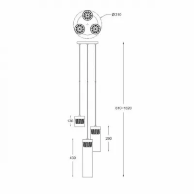 Подвесной светильник Zuma Line Gem P0389-03D-0FD2 Подвесной светильник Zuma Line Gem P0389-03D-0FD2