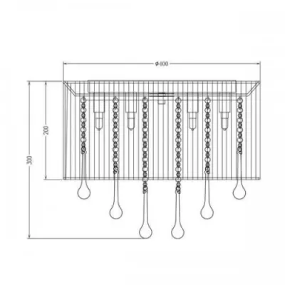 Люстра Zuma Line Verona RLX92174-8A Люстра Zuma Line Verona RLX92174-8A