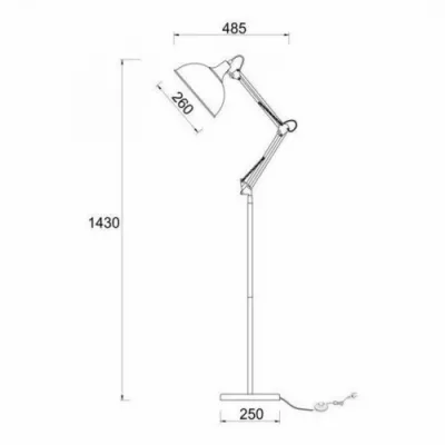 Торшер Zuma Line Milo SL598-CH