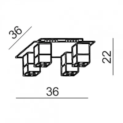 Люстра Azzardo BOX 4 AZ0178
